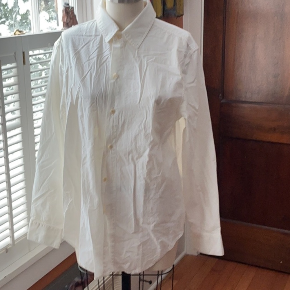Classic Cream Tony Windowpane Shirt